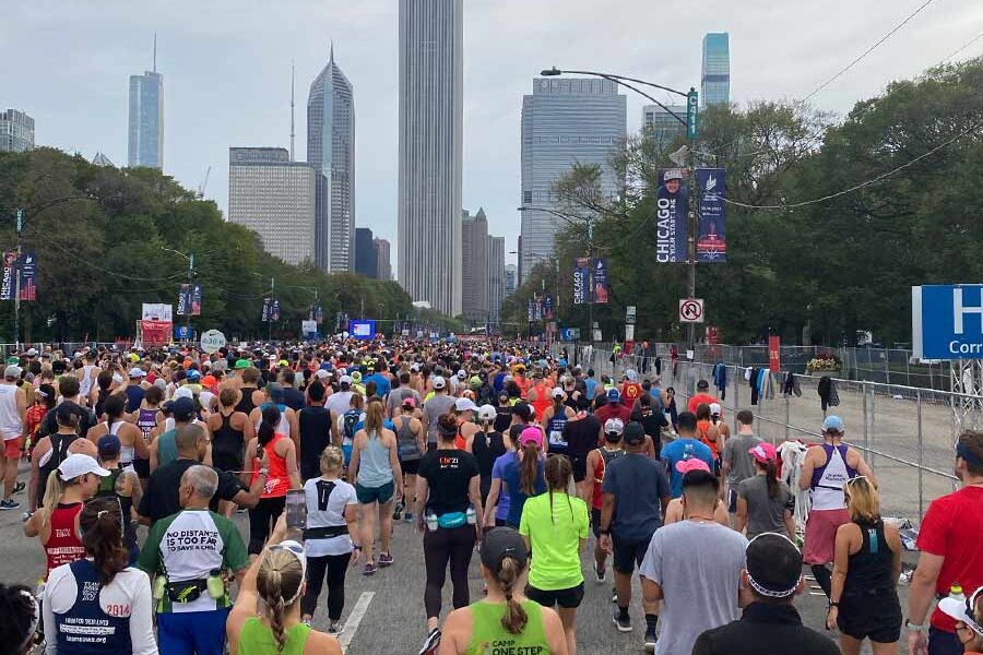 Chicago Marathon start line