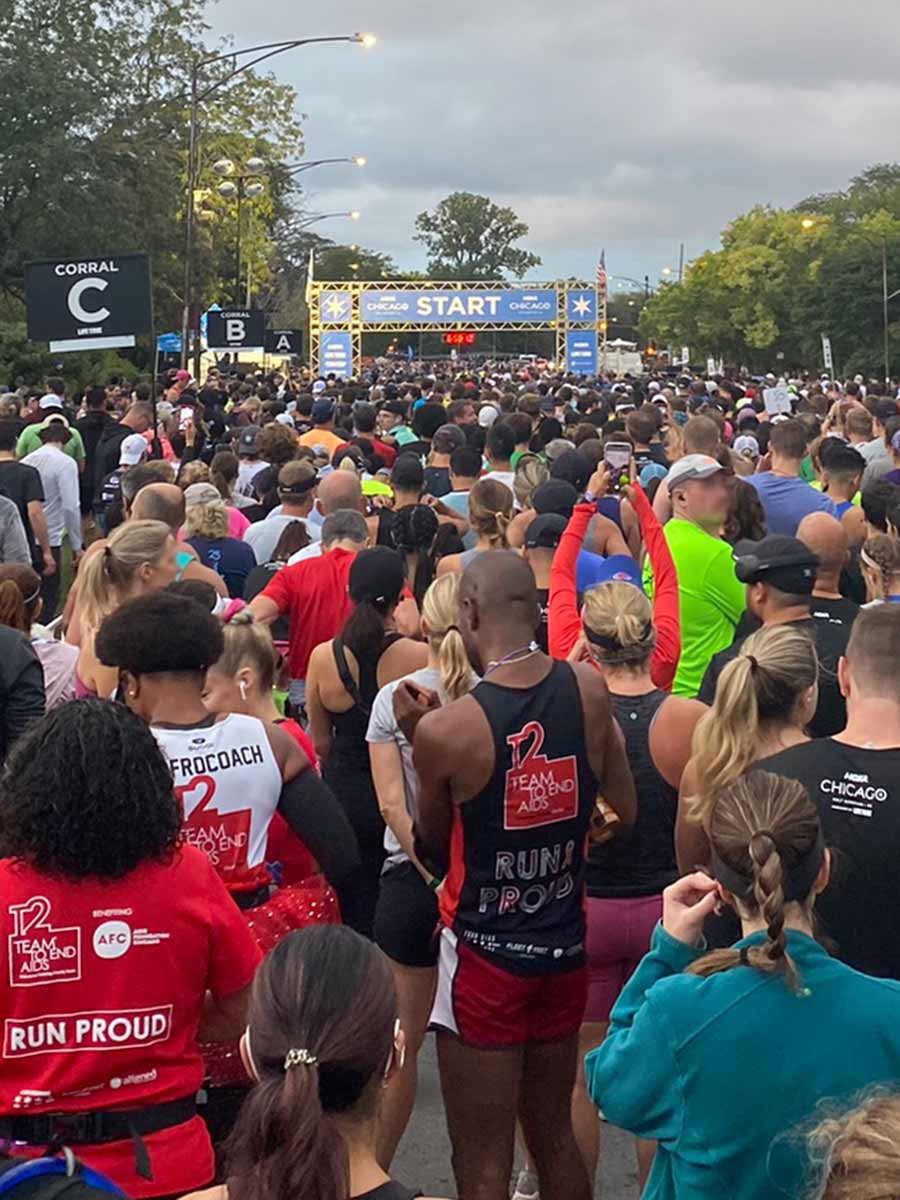 Chicago Half Marathon Start Line