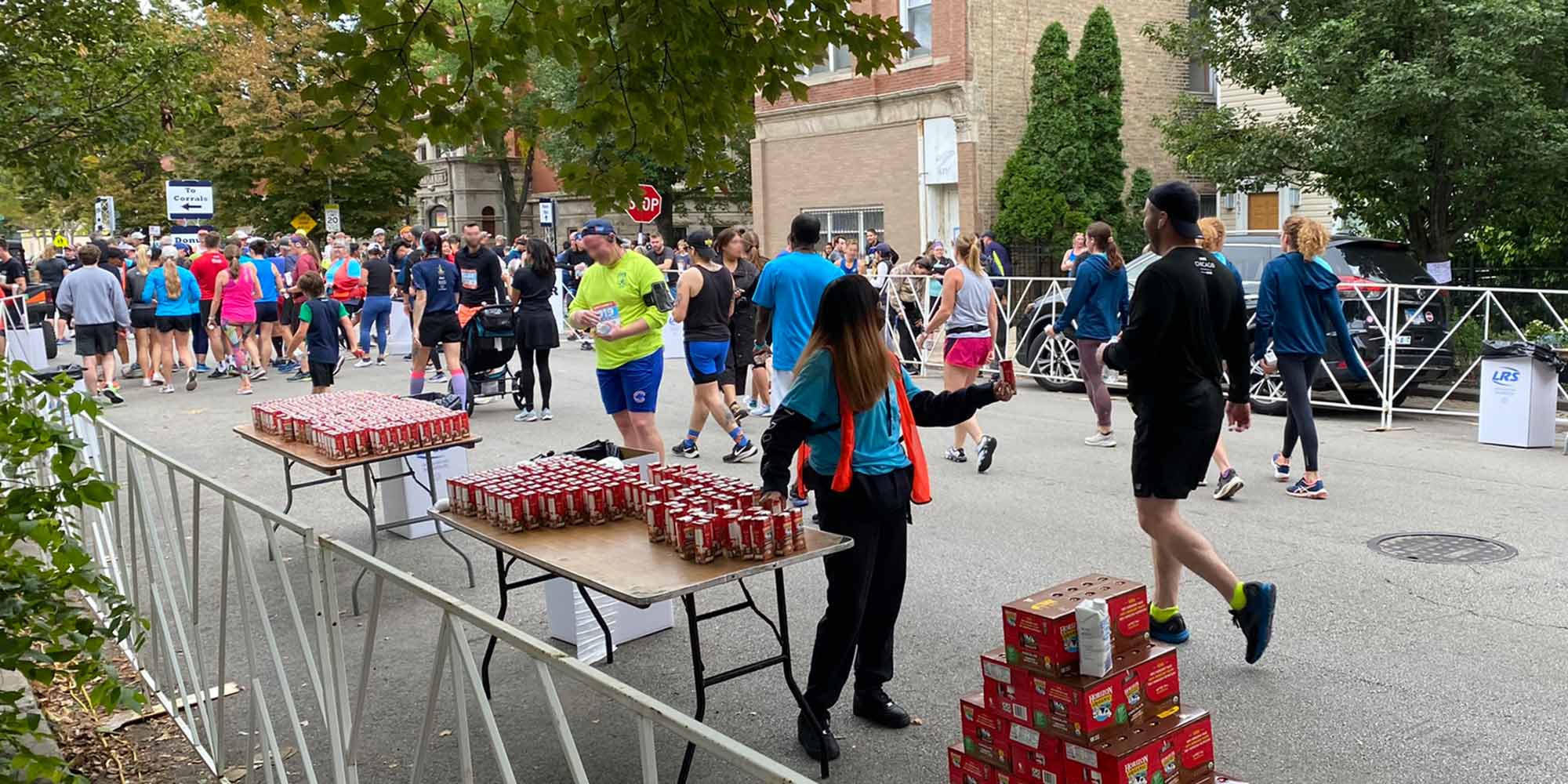 Bucktown 5k finish line drinks