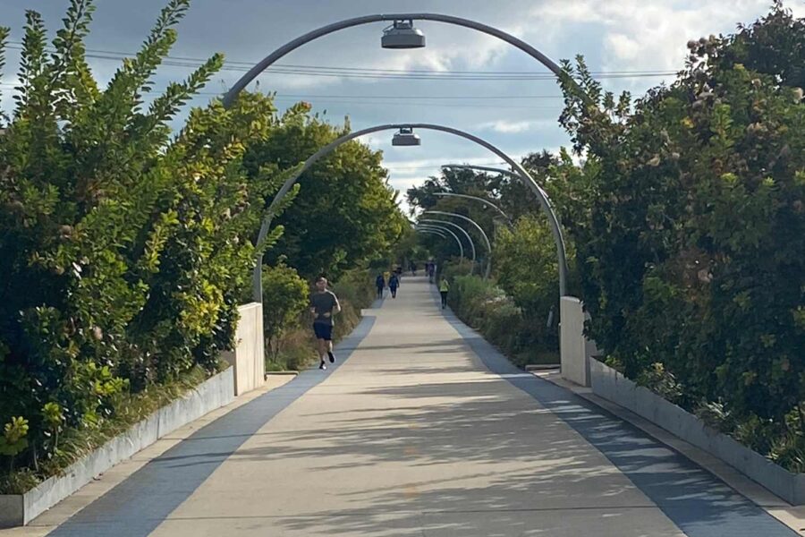 runners on the 606 trail