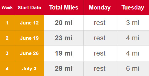 customized training plan